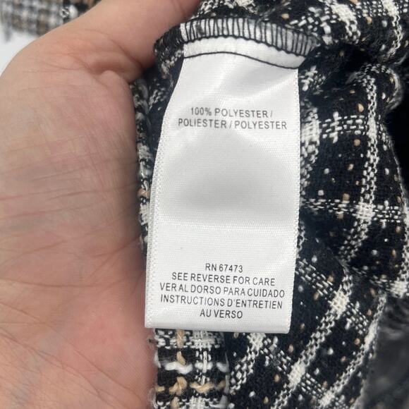 Gabby Skye Tweed Dress Sz 4 Ivy Preppy Academia 60s Mod Style Pearl Fringe Trim - Picture 11 of 12